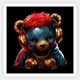 Badass Gangster Baby Bear Magnet